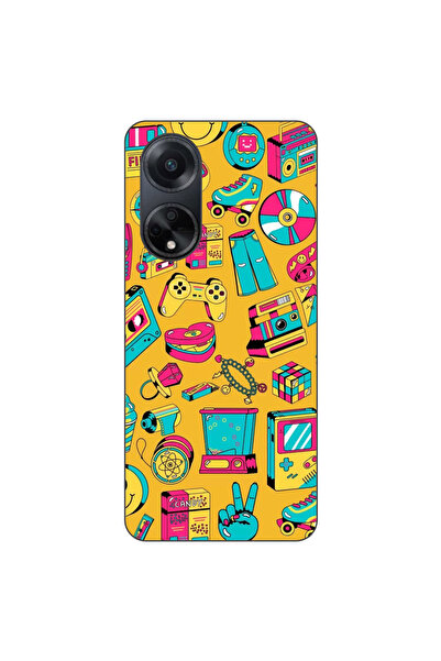 OEM Husa compatibila cu Oppo A98 5G Silicon Gel Tpu Model Pop Art Vintage