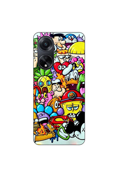 OEM Husa compatibila cu Oppo A98 5G Silicon Gel Tpu Model Pop Art Cartoons