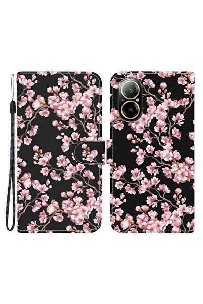 sscase Colored Drawing Θήκη Πορτοφόλι Plum Blossom (Realme C67 4G)