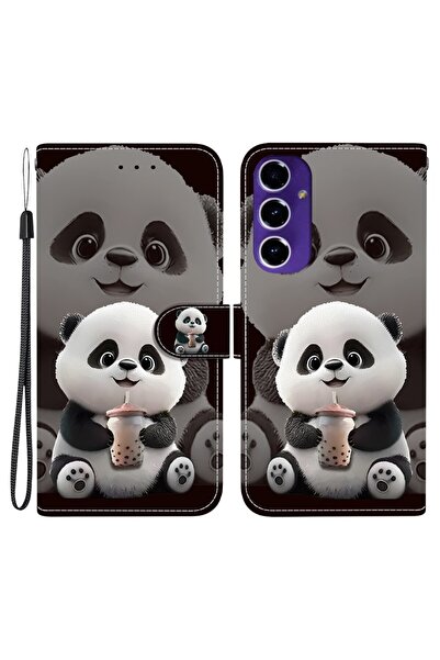 sscase Colored Drawing Θήκη Πορτοφόλι Panda (Samsung Galaxy A17 4G / 5G)