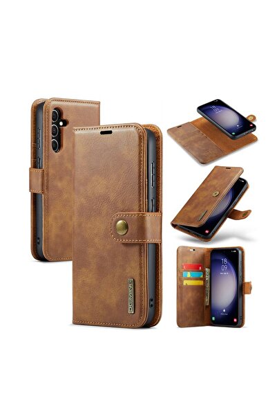 sscase DG.MING Αποσπώμενη Θήκη Πορτοφόλι Brown (Samsung Galaxy S24 FE 5G)