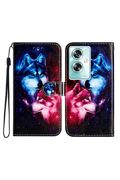 sscase Colored Drawing Θήκη Πορτοφόλι Wolves (Oppo A79 5G)