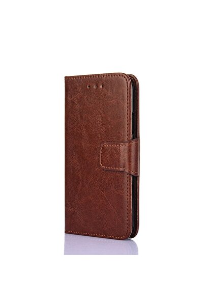 sscase Crystal Texture Leather θήκη Πορτοφόλι Brown (Vivo V21 5G)