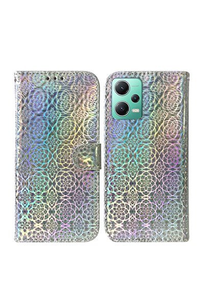 sscase Colorful Magnetic Θήκη Πορτοφόλι Silver (Xiaomi Redmi Note 12 5G/Poco ...