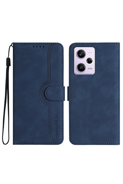 sscase Heart Skin Feel Θήκη Πορτοφόλι Blue (Xiaomi Redmi Note 12 Pro 5G/Poco ...