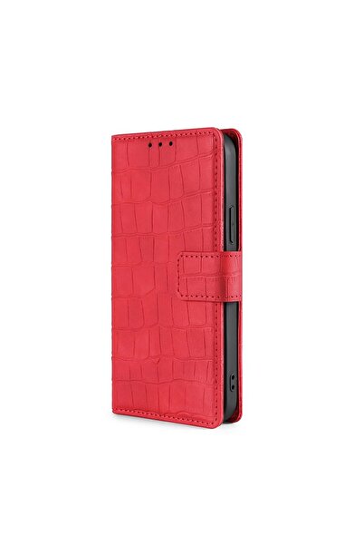 sscase Skin Feel Crocodile Texture Magnetic θήκη Πορτοφόλι Red (Vivo X60 Pro 5G)