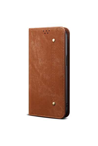 sscase Denim Texture Θήκη Βιβλίο Coffee (Oppo Reno14 5G)