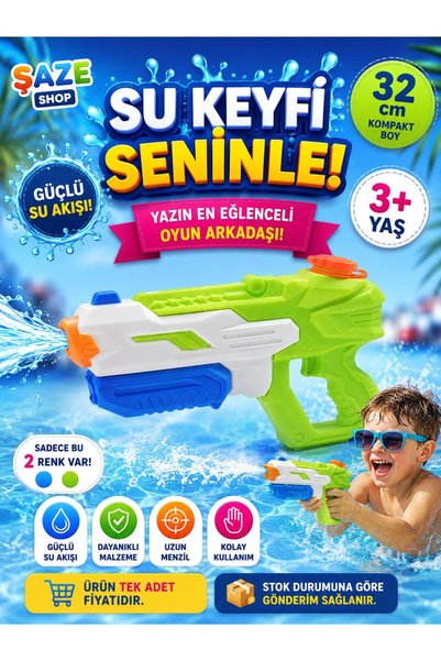 SAZE 32 cm Water Shooter Toy Pump Summer Toy Water Spray Fun Toy Ages 3+ (Vrd10970)