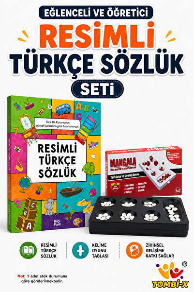 Parodi Yayınları Tombi-X Resimli Türkçe Sözlük ve Mangala Oyun Seti