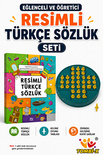 Parodi Yayınları Tombi-X Resimli Türkçe Sözlük Solo Test Zeka Oyun Seti