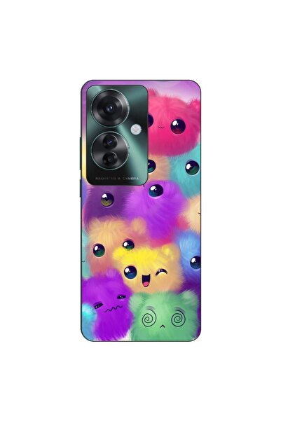 OEM Husa compatibila cu Oppo Reno11 F 5G Silicon Gel Tpu Model Pufosi Colorati
