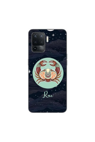 OEM Калъф, съвместим с Oppo Reno5 Lite, силиконов гел TPU, с шарка Хороскоп Рак