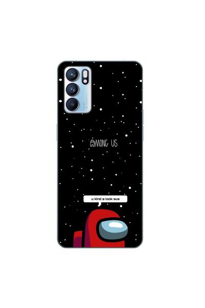 OEM Husa compatibila cu Oppo Reno6 5G Silicon Gel Tpu Model Among Us