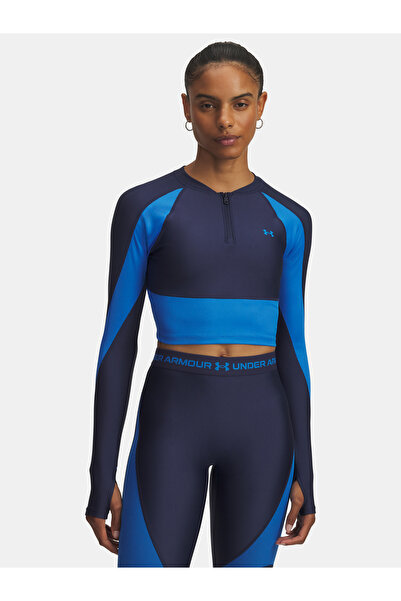 Under Armour Dámské tričko UA HG Rib 1/4 Zip-BLU