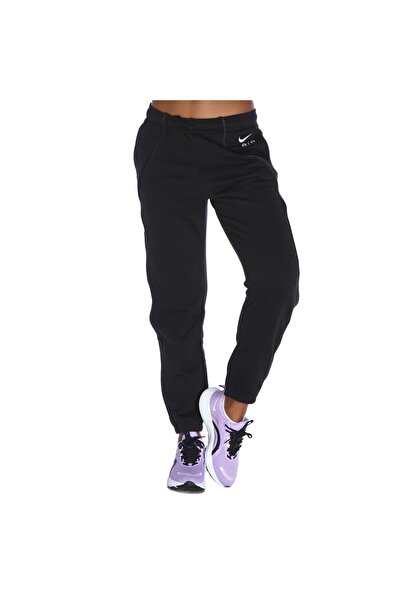 Nike W Nsw Air Flc Mr Jogger Kadın Siyah Günlük Stil Eşofman Altı Geniş Overs...