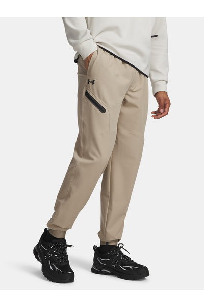 Under Armour Pánské tepláky UA Unstoppable Woven Jogger-BRN
