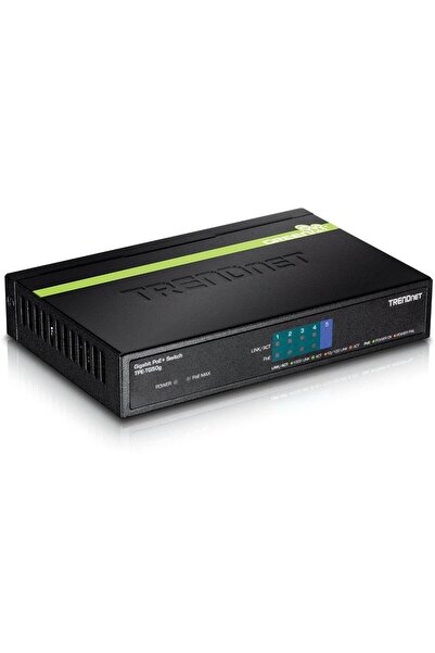 TRENDnet Switch TPE-TG50G, Gigabit, 5 Ports, PoE