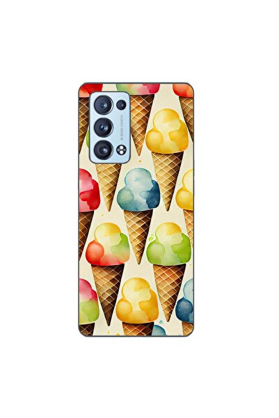 OEM Case compatible with Oppo Reno6 Pro 5G Silicone Gel Tpu Model Icecream Pa...