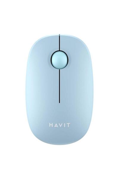 Havit Mouse wireless MS57GT, 1600 DPI, 3 butoane, 2.4 GHz, Albastru