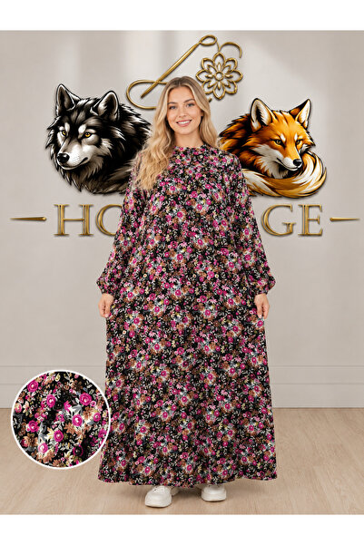 hoaryage Viscose Long Robe Dress, Comfortable Fit, Oversize, Casual, Stylish,...