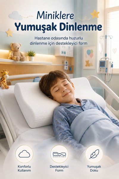 EpiRelax Çocuklar İçin Visco Boyun Destek Yastığı – Ergonomik Ortopedik Rahat...