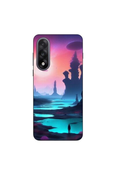 OEM Husa compatibila cu OnePlus Nord 5 Silicon Gel Tpu Model Mystic Planet