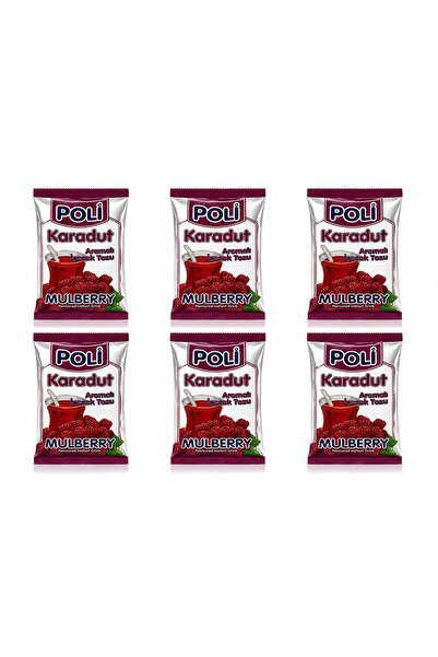 POLI Karadut Aromalı Içecek Tozu 300 GR x 6 ADET