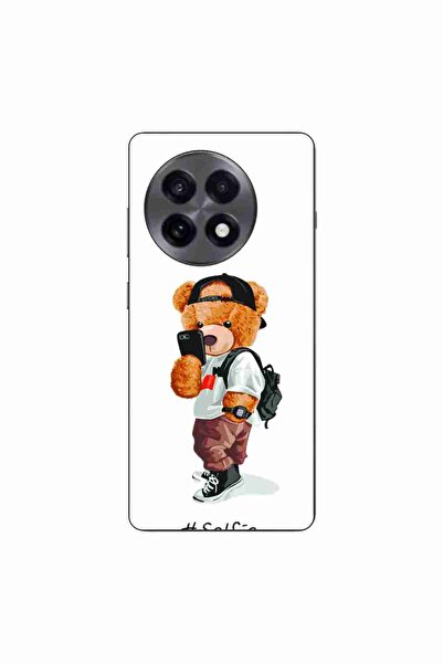 OEM Husa compatibila cu OnePlus 13R Silicon Gel Tpu Model Bear Teddy Selfie