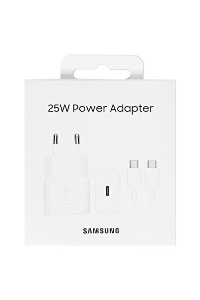 Samsung Φορτιστής με Θύρα USB-C και Καλώδιο USB-C σε USB-C, 25W Power Deliver...