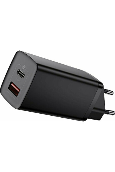 Baseus Φορτιστής χωρίς καλώδιο GaN με θύρα USB-A και θύρα USB-C, 65W Γρήγορη ...
