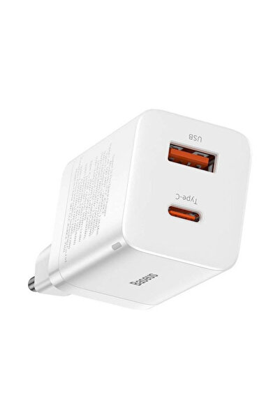 Baseus Φορτιστής Χωρίς Καλώδιο με Θύρα USB-A και Θύρα USB-C, Παροχή Ισχύος 30...