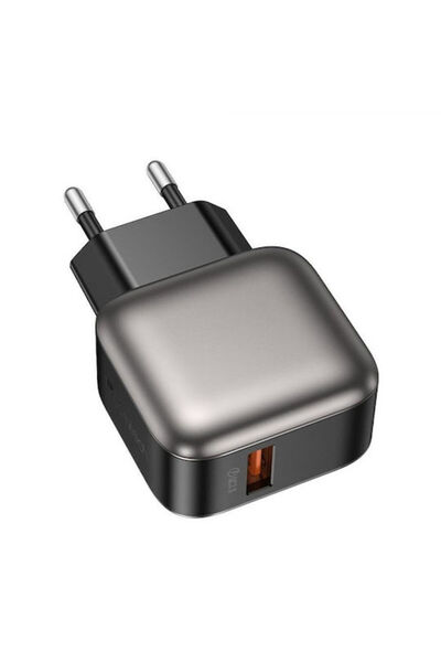 Lamtech Φορτιστής Χωρίς Καλώδιο με Θύρα USB-A 18W Γρήγορη Φόρτιση 3.0 Γκρι (L...
