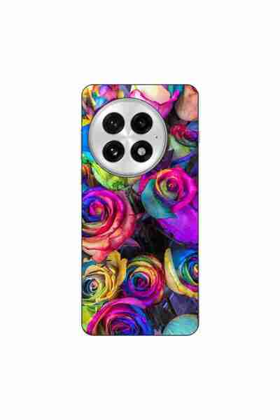 OEM Case compatible with OnePlus 13 Silicone Gel Tpu Colorful Roses Pattern