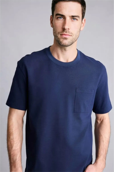 DeFacto 100% Cotton Regular Fit Crew Neck Short Sleeve T-Shirt G7221Ax26Sm