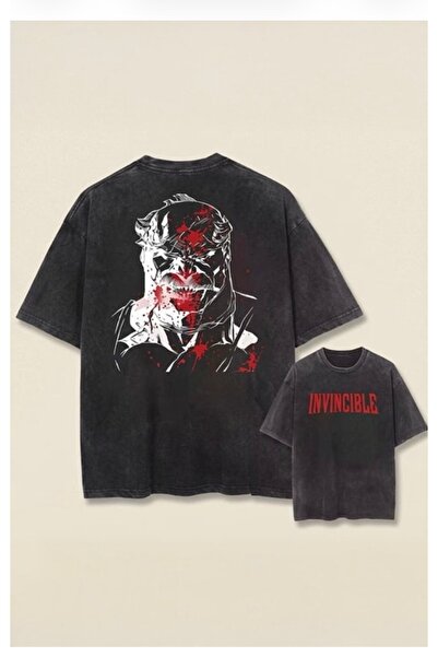 Köstebek Crna isprana unisex majica Invincible Omni-Man