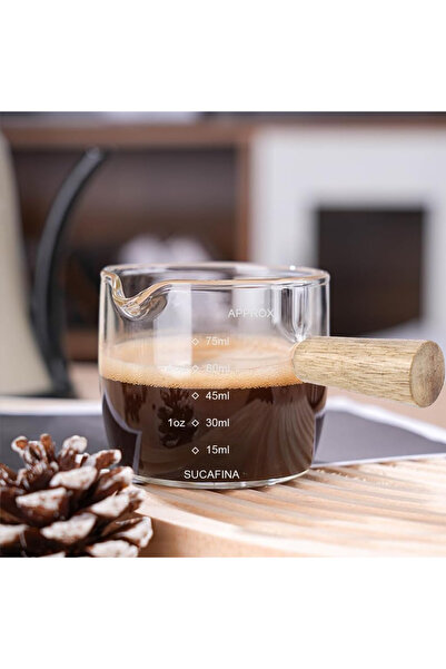 Zorix Pack of 2 Wood-Handled Mica Jam Bowl and Coffee Measuring Cup Breakfast...