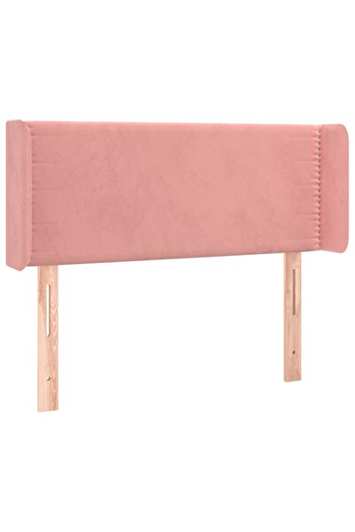 vidaxl Bedside table with pink wings 103x16x78/88 cm Velvet
