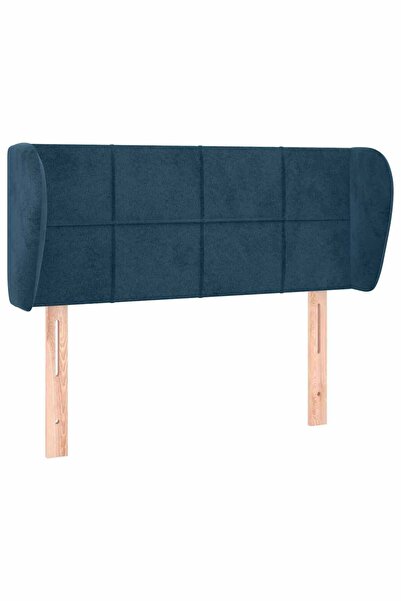 vidaxl Dark blue headboard with wings 93x23x78/88 cm textile