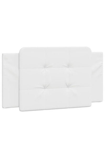 vidaxl Pernă pentru tăblie pat, Zadar, alb, 100 cm, piele artificială