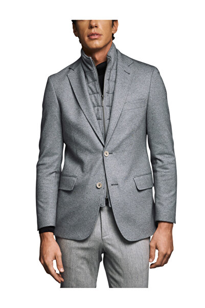 Guy Laroche Ανδρικό Σακάκι Γκρι EW23401-GREY