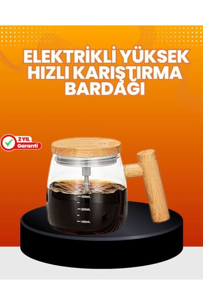Toptan Bulurum Isıtıcılı Manyetik Karıştırıcı Kupa – 400 ml, C Tipi Şarjlı, A...