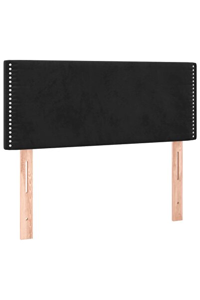 vidaxl Bedside table, black, 90x5x78/88 cm, Velvet