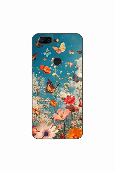 OEM Husa compatibila cu OnePlus 5T Silicon Gel Tpu Model Flori si Fluturi