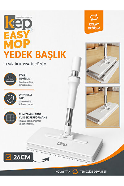 KEP Easy Mop 26 Cm Yedek Mop Başlığı Palet Temizlik Aparatı