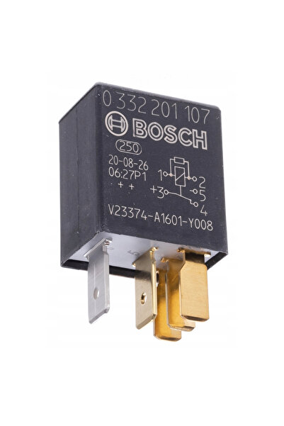 Bosch Releu pentru bujii incandescente, Bosch, 0 332 201 107, Negru