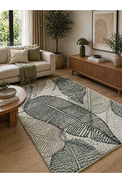 DeltaDesign Leaf Pattern 18101/130, Living Rug , Multicolor