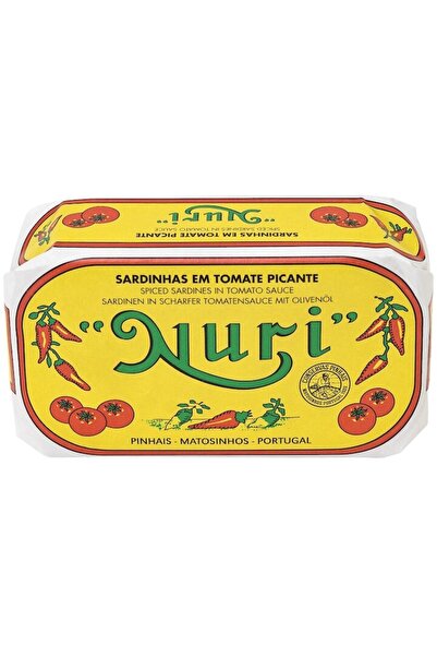 NURİ Sardine artizanale în sos picant de roșii Nuri, 125g