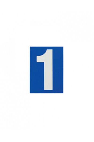 THIRARD Placă de semnalizare 65 x 90 mm numărul „8” - cu adeziv