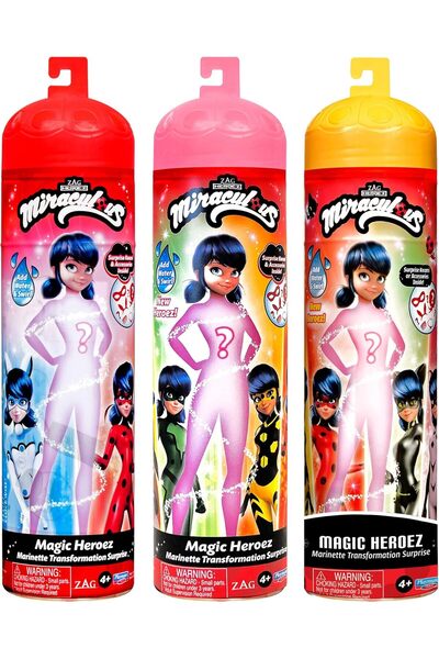 Miraculous ليدي باغ - لعبة مفاجآت ليدي باغ ماجيك هيروز للتحول، للأعمار من 4 س...