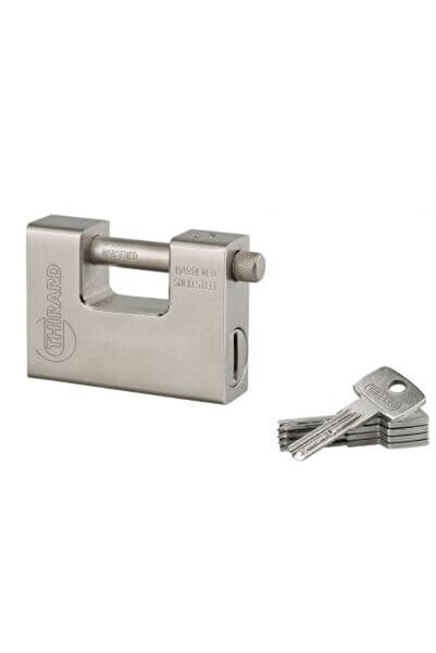 THIRARD Construction padlock, with key, THOR, 94 mm,